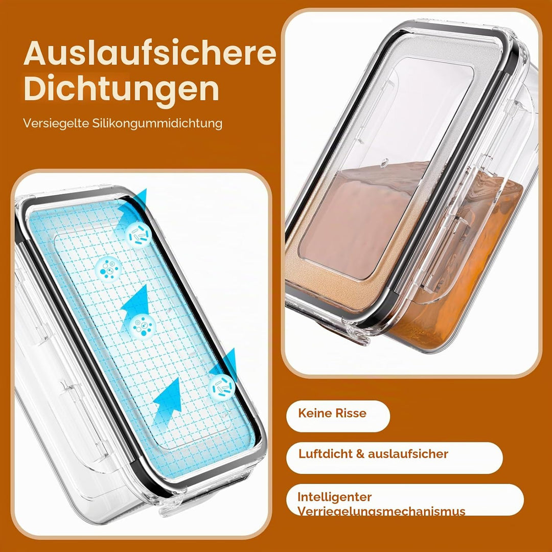 Frischhaltedosen mit Deckel, 40 Teile Vorratsdosen Set (20 Behälter & 20 Deckel),Meal Prep Boxen, Au