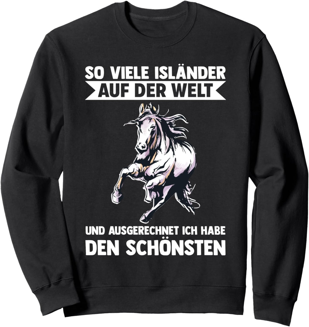 Pferde Stall Reiten Isländer Pferd Sweatshirt