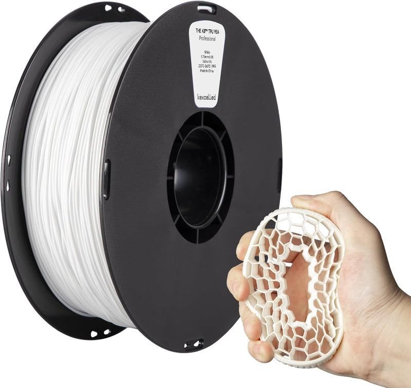 TPU Filament 1,75mm, kexcelled 1kg Spule (2,2lbs), Flexibles Weiches 3D Drucker Filament, 95A, Hohe