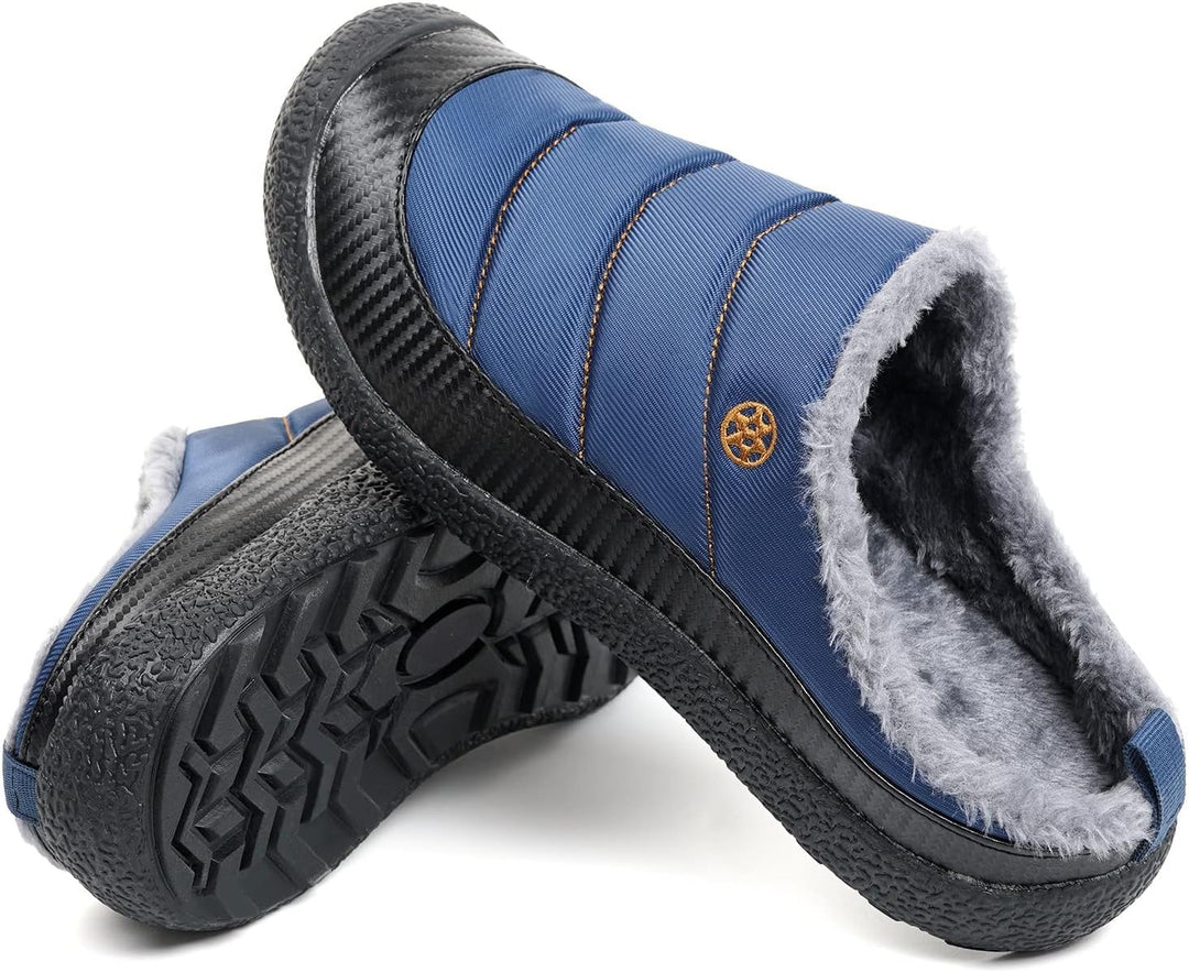 Gaatpot Herren Damen Winter Hausschuhe Plüsch Warm Gefütterte Wasser-Widerstand Slippers Freizeit Ha