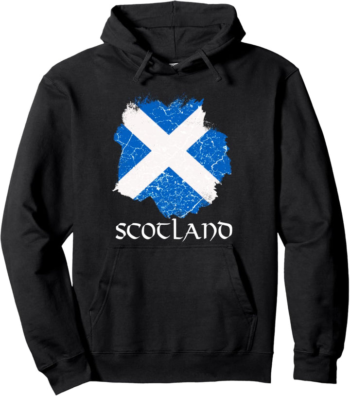 Schottland Flagge Schottisches Wappen Dudelsack Urlaub Land Pullover Hoodie
