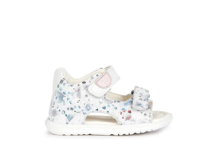 Geox Mädchen B Macchia Gir Sandal 22 EU Off White, 22 EU Off White