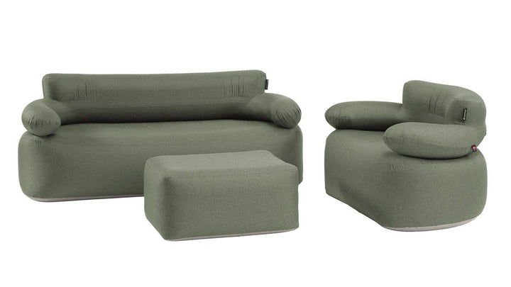Outwell Laze Inflatable Set Sofa + Sessel + Sitzsack, aufblasbar, für Erwachsene, Unisex, Grau, Einh