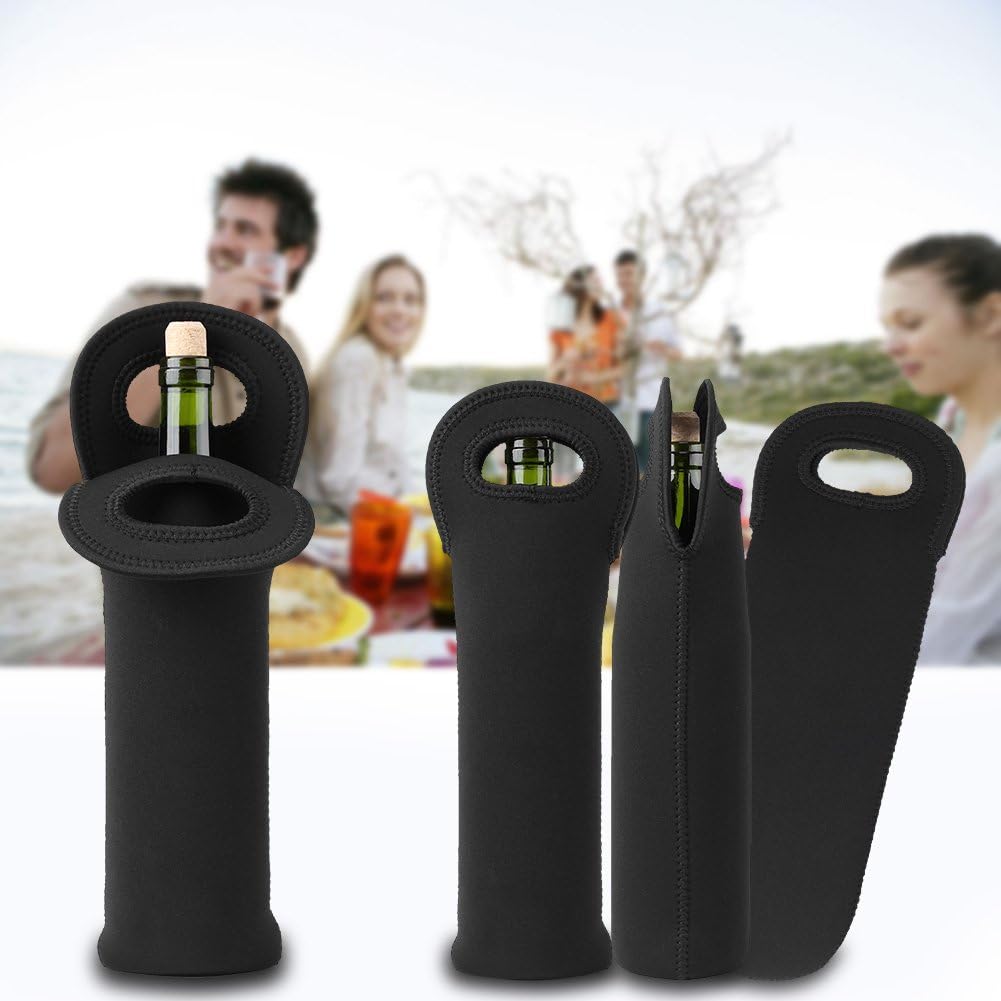 3 Stück Neopren Schutzhülle Isolierte Hüllen Reisetaschen für Wein Bierflaschen Getränke Sport Trink