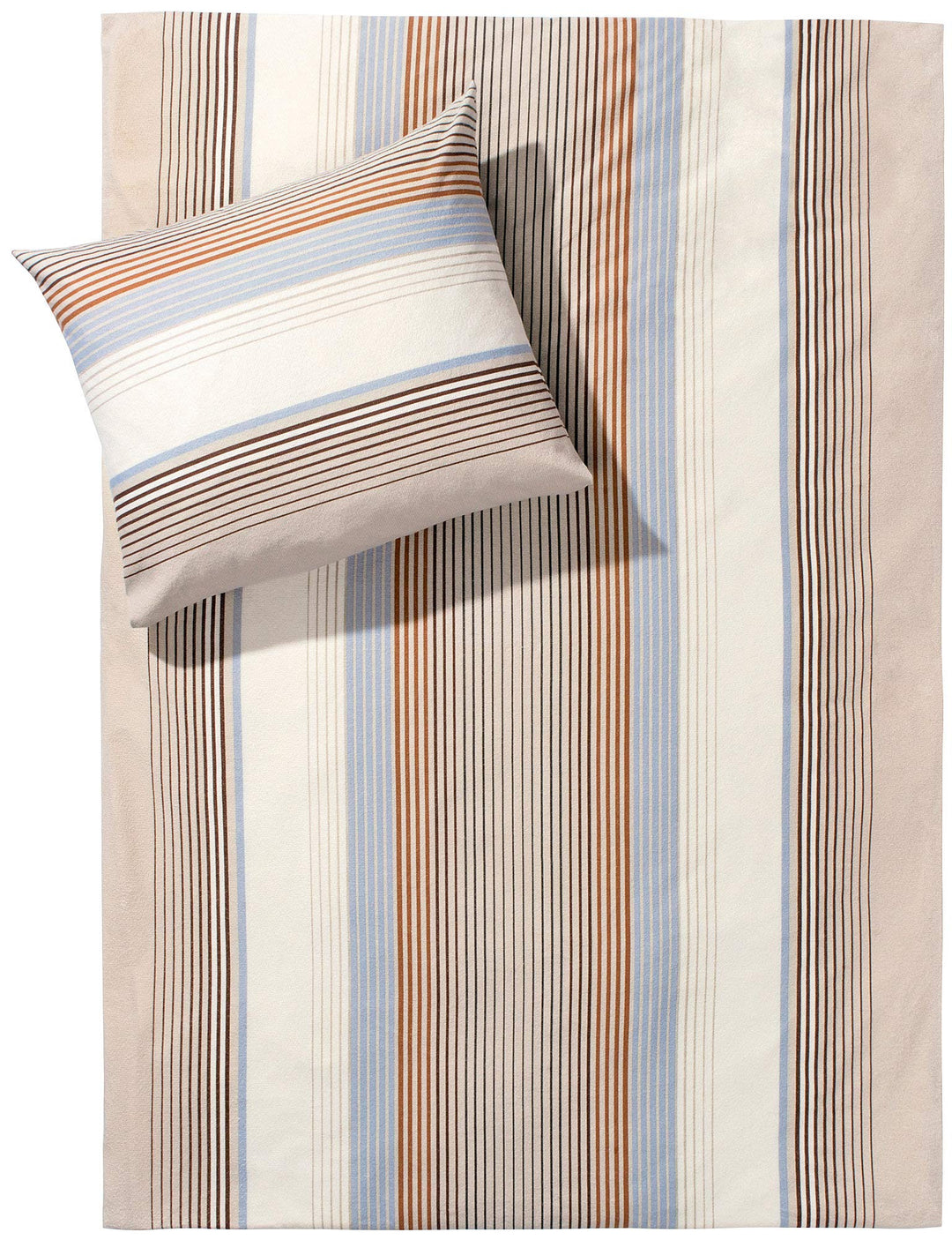 Dyckhoff 3088272200 Kira Weichfrottierbettwäsche RV 155/220cm und 80/80 cm Kissen, beige 155 cm x 22