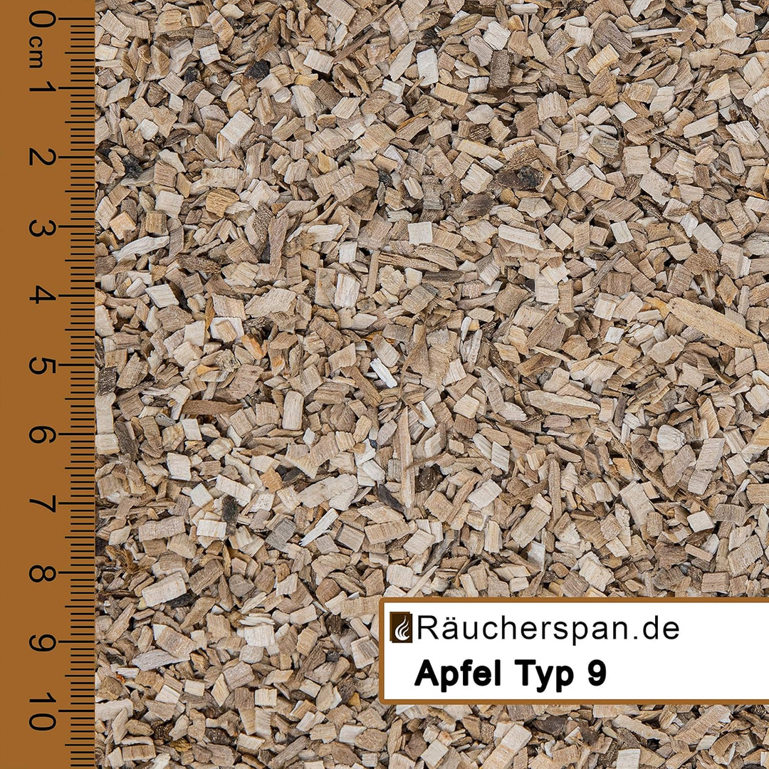 Räucherspäne Räucherchips Apfel, Erle, Kirsche, Buche Typ 9 2-4mm ideal für Smoker Box Barbecue