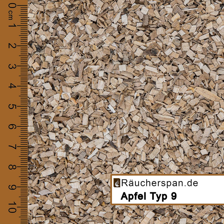 Räucherspäne Räucherchips Apfel, Erle, Kirsche, Buche Typ 9 2-4mm ideal für Smoker Box Barbecue
