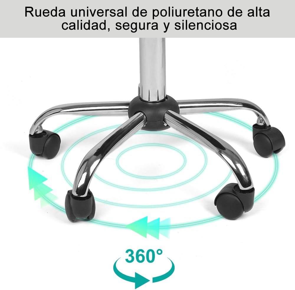 Mingone Sattelhocker Ergonomischer Arbeitshocker 360° Drehbarer Hocker Höhenverstellbarer Bürohocker