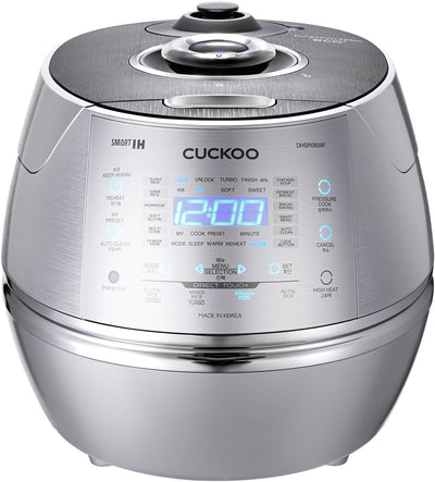 CUCKOO CRP-DHSR0609F Reiskocher Silber mit Display, 1090 W