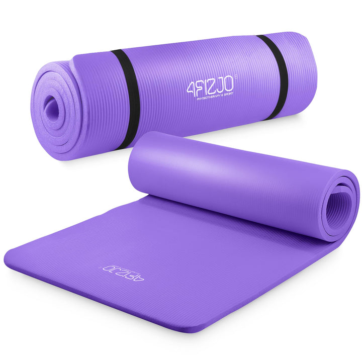 Fitnessmatte mit Tragegurt, Abm. 180x60 cm, NBR-Schaumstoff, Rutschfest, Komfort, In & Outdor, Pilat