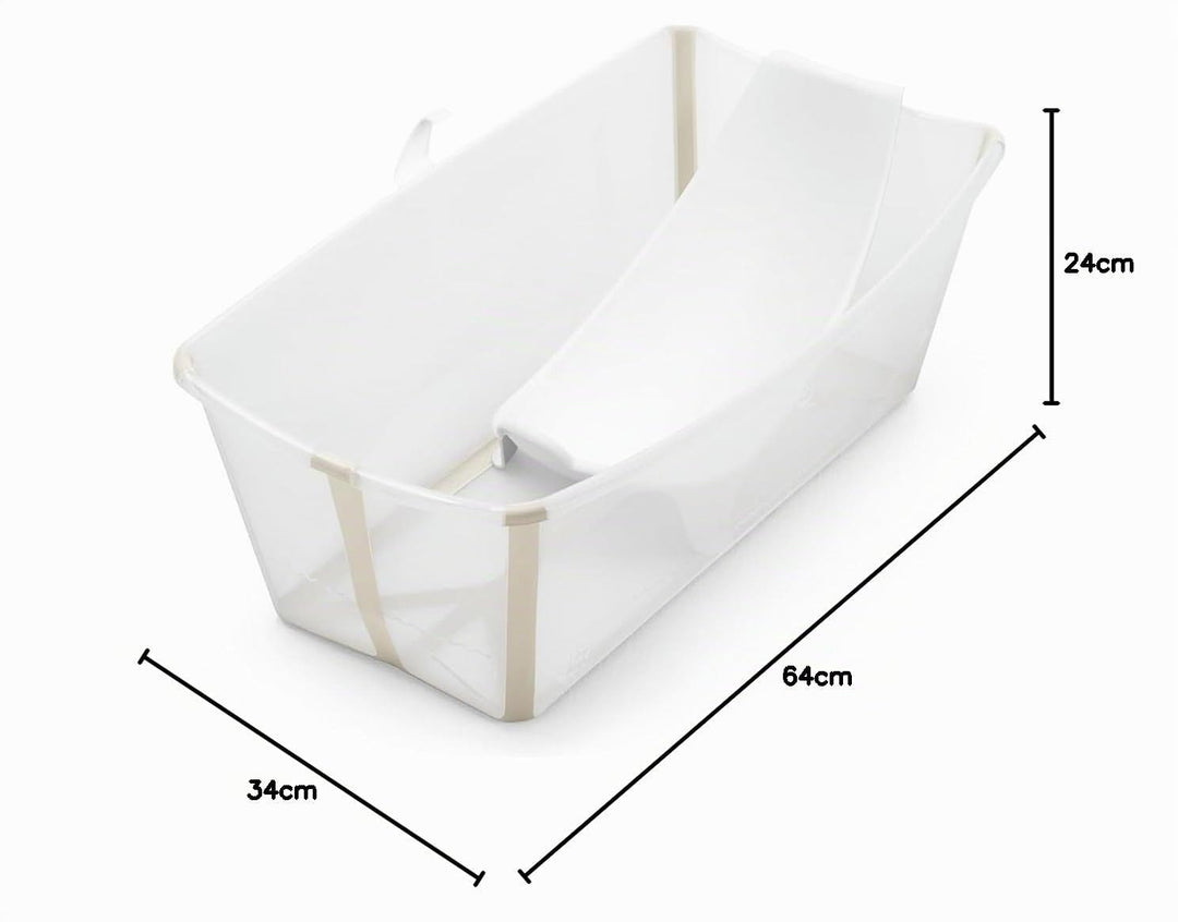 Stokke Flexi Bath (Sandy Beige) mit Newborn Support - Robust & einfach zu verstauen - Bequem für zuh