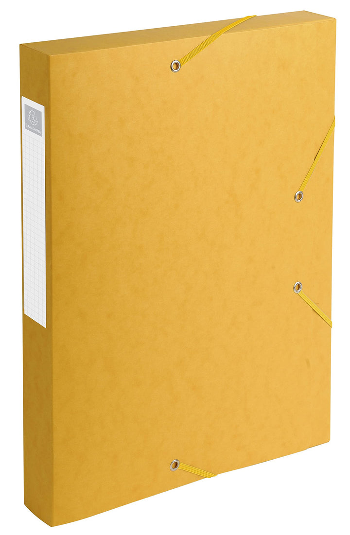 Exacompta 14006H 10er Pack Premium Sammelboxen mit Gummizug 40 mm breit aus extra starkem Colorspan-