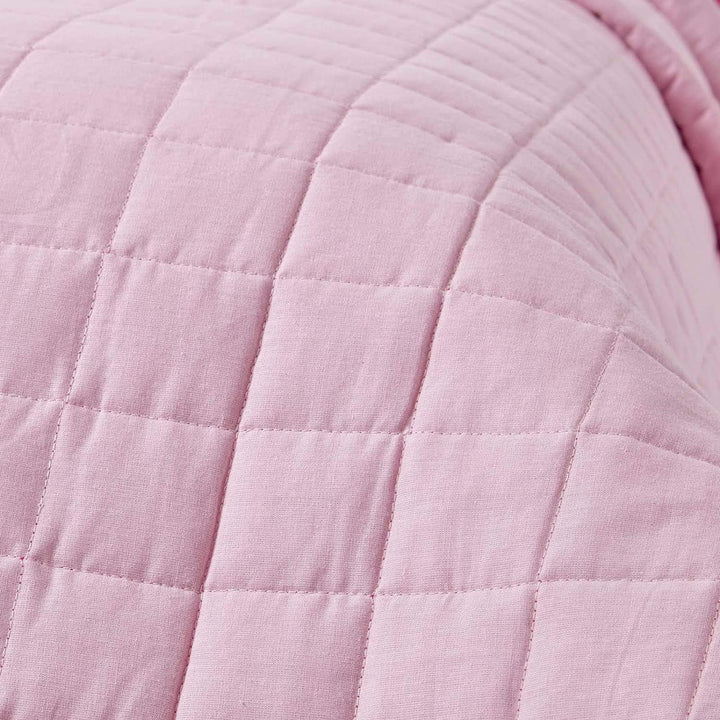 Homescapes Gesteppte Tagesdecke, pink/rosa, Bettüberwurf aus 100% Baumwolle, Wendetagesdecke, 200 x
