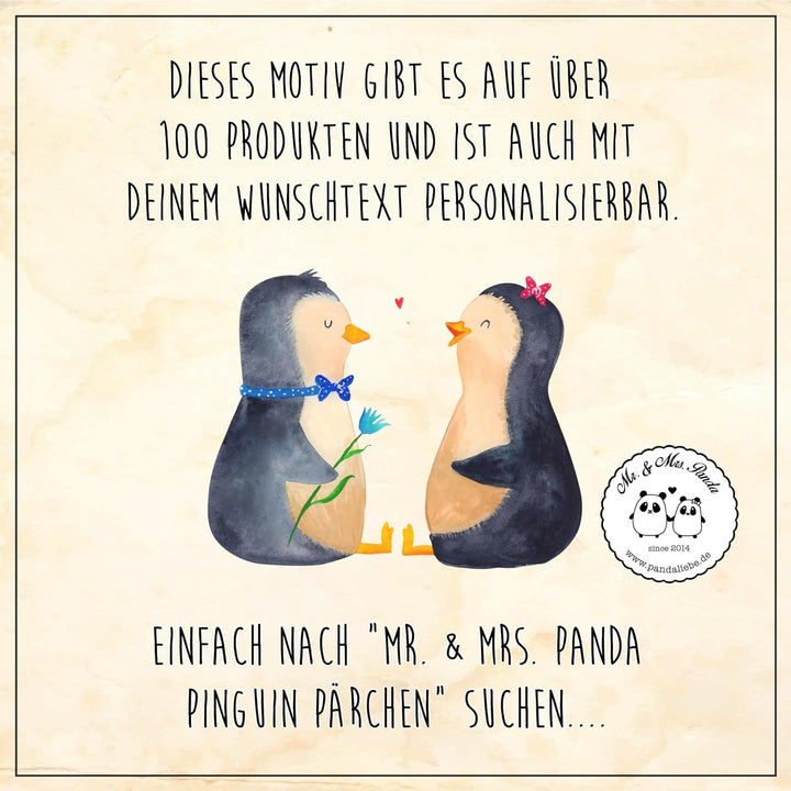 Mr. & Mrs. Panda Trinklernbecher Pinguin Pärchen - Geschenk, Mehrwegbecher, Liebe, Kinderbecher, Pot