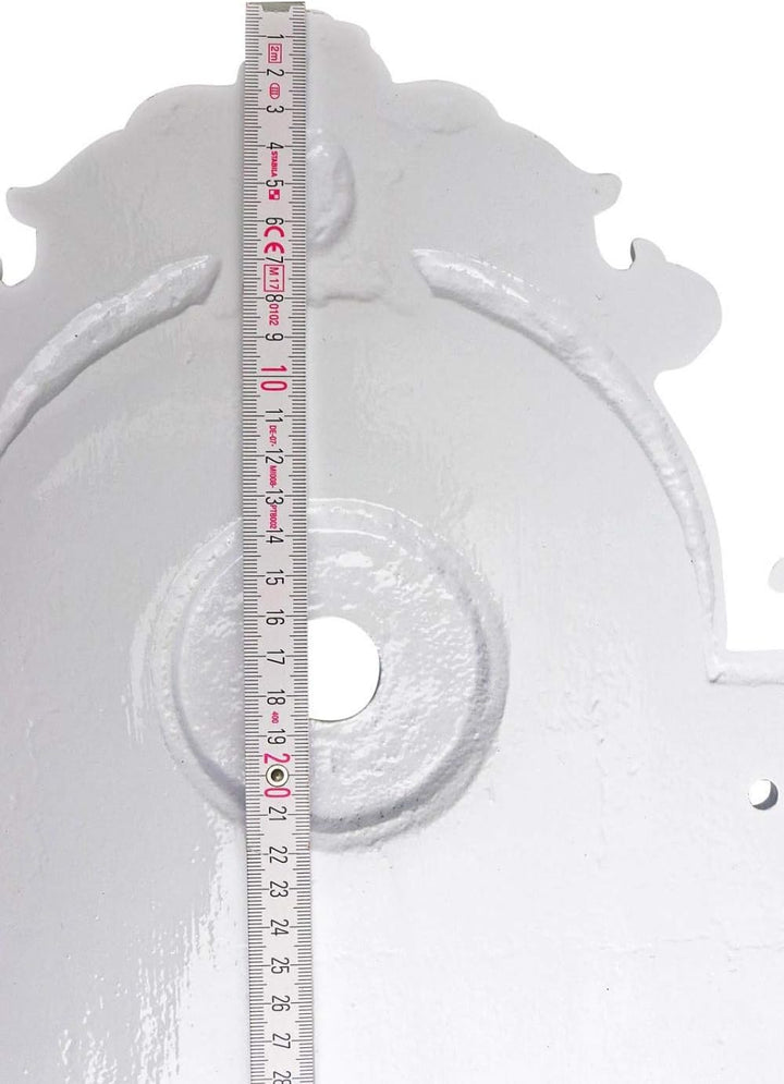 Brunnen 72cm Wandbrunnen weiss Alu Waschbecken im Nostalgie Antik-Stil (c)