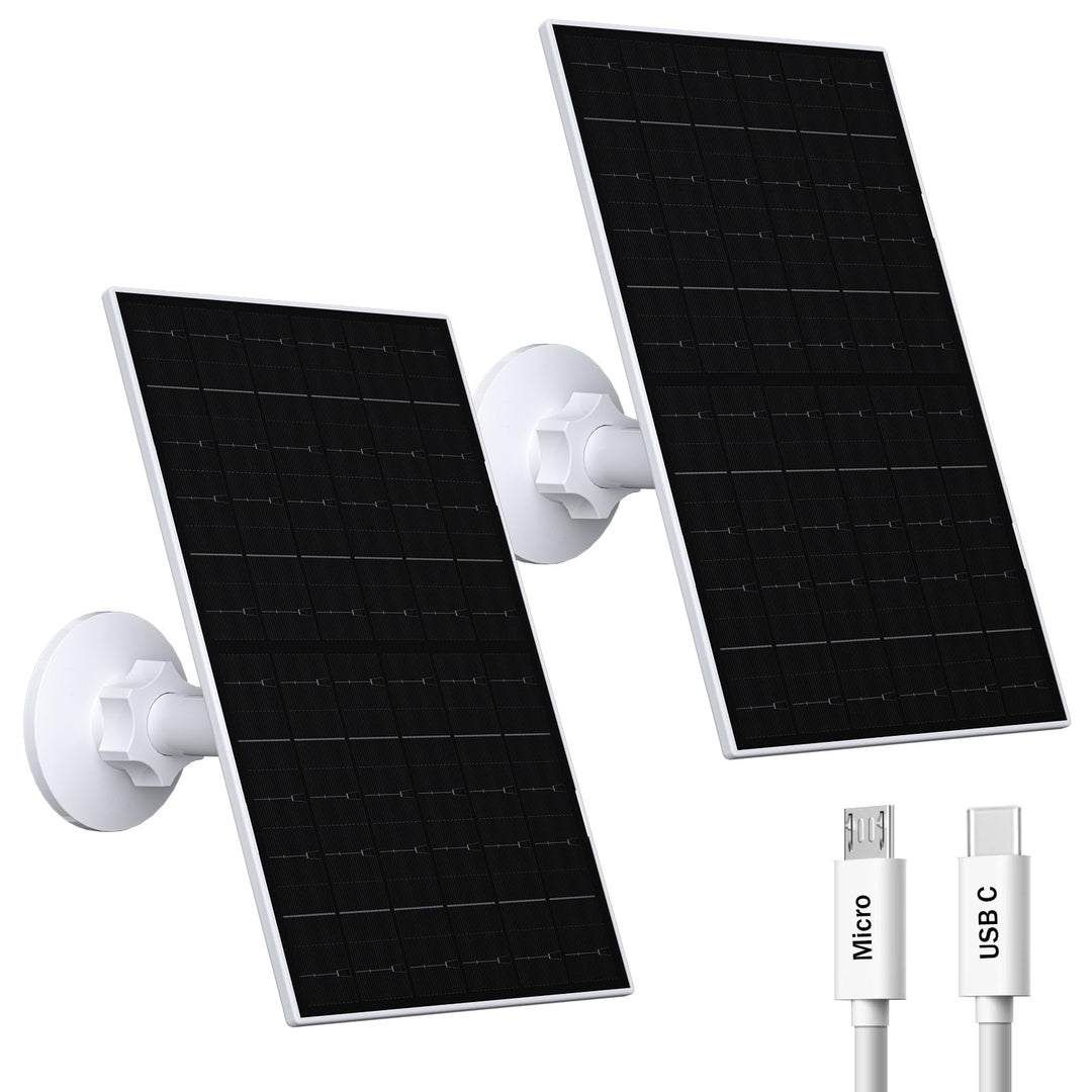 Solarpanel für Eufy Kamera, 7W Solarmodule für Eufy E, 2C/2C Pro, 2/2Pro, E20/E40, Solarpanel 5V mit