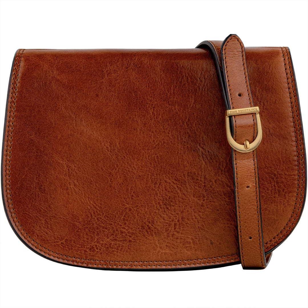 Time Resistance Leder Umhängetasche Damen - Messenger Bags - Arbeitstasche Damen - Schultertasche -