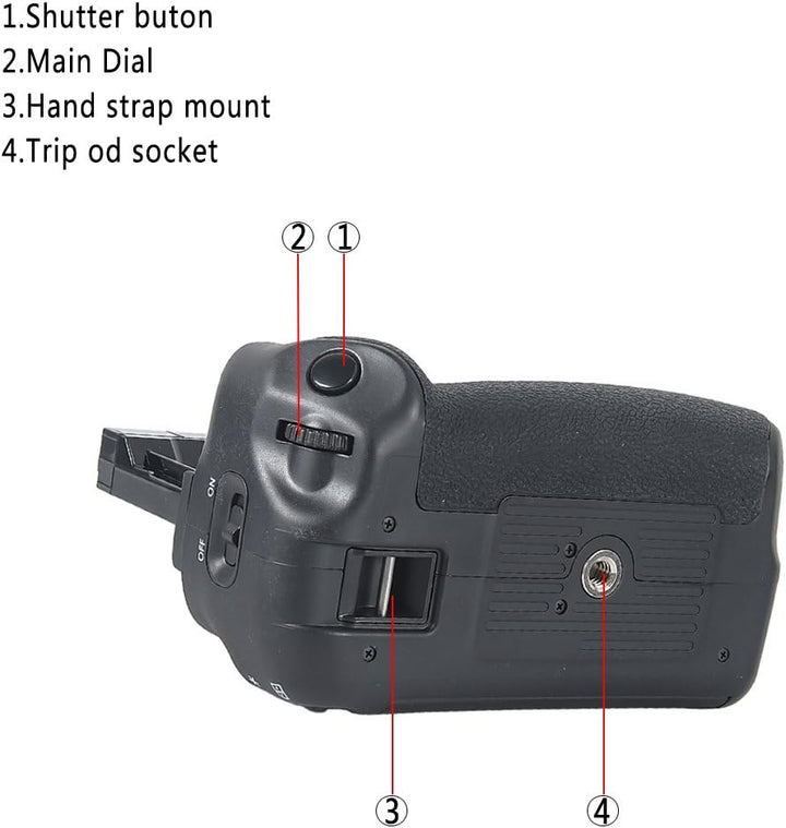 DSTE® Batterie Griff Kompatibel für Canon EOS 760D 750D IX8 T6S T61 DSLR Digital Kamera als BG-E18