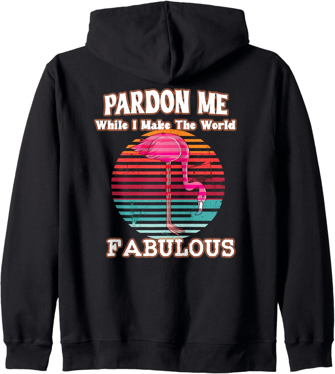 Machen Sie die Welt fabelhaft extravaganten Flamingo Kapuzenjacke