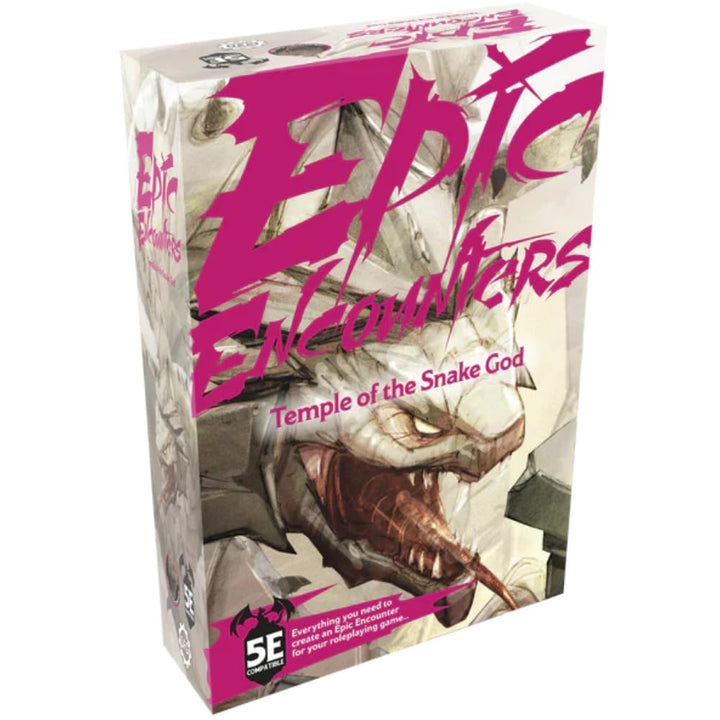 Epic Encounters: Temple of the Snake God RPG Fantasy Roleplaying Tabletop Game with 20 Detailed Mini