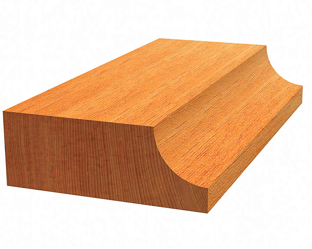 Bosch Professional 1x Hohlkehlenfräser Standard for Wood (für Holz, Radius 12mm, Arbeitslänge 15.6mm