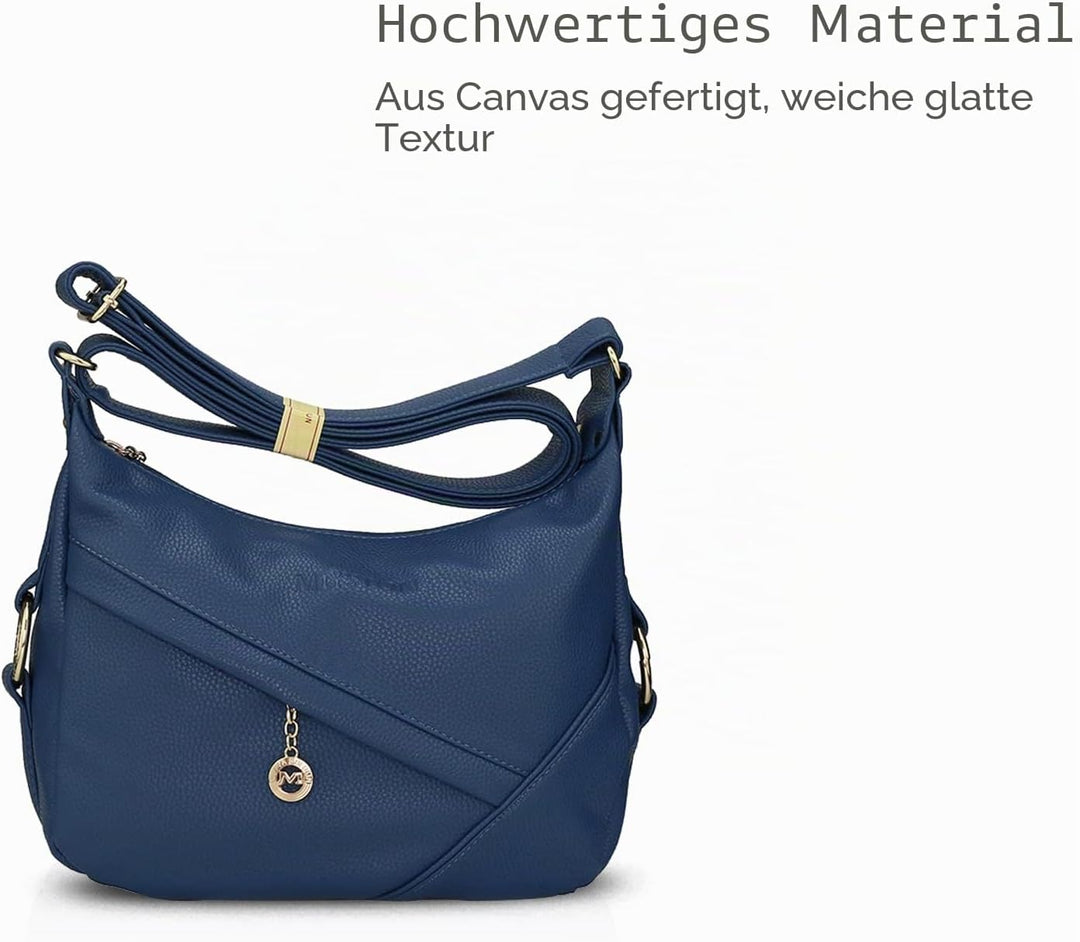 NICOLE & DORIS Damen Schultertasche Weiche Leder Frauen Umhängetasche Handtasche Damen Crossbody Mes