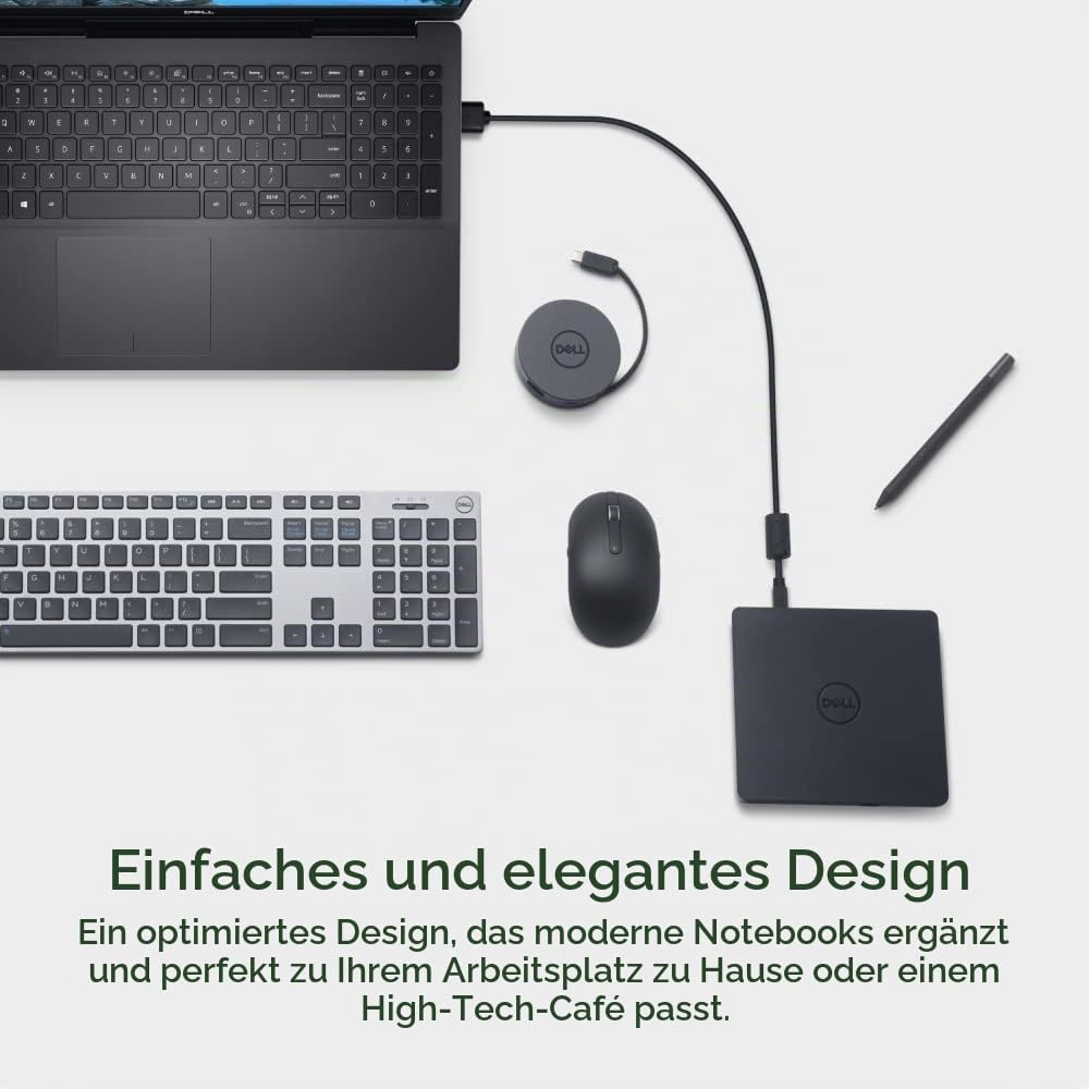 Dell Slim DW316 - Laufwerk - DVD+-RW (+-R DL) DVD-RAM - 8x8x5x - USB2.0 - extern - für Inspiron 14 5