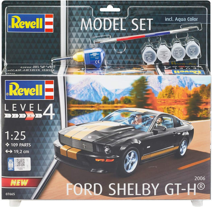 Revell REV-67665 Model Set 2006 Ford Shelby GT-H, Modellbausatz + Zubehör, 1:25/19,2 cm, 1/72