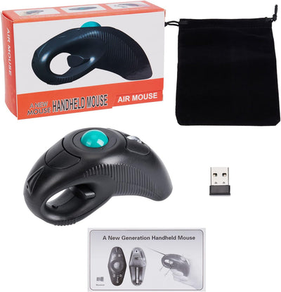 IMAGE Trackball Maus Kabellose USB Hanheld Funkmaus mit Laser für Rechts- oder Linkshänder