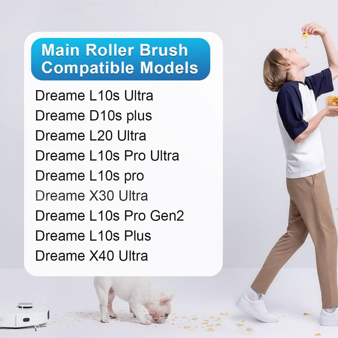 Hauptbürste Zubehör für Dreame L10s Ultra/D10s plus/L20 Ultra/L10s Pro Ultra/L10s pro/X30 Ultra/L10s