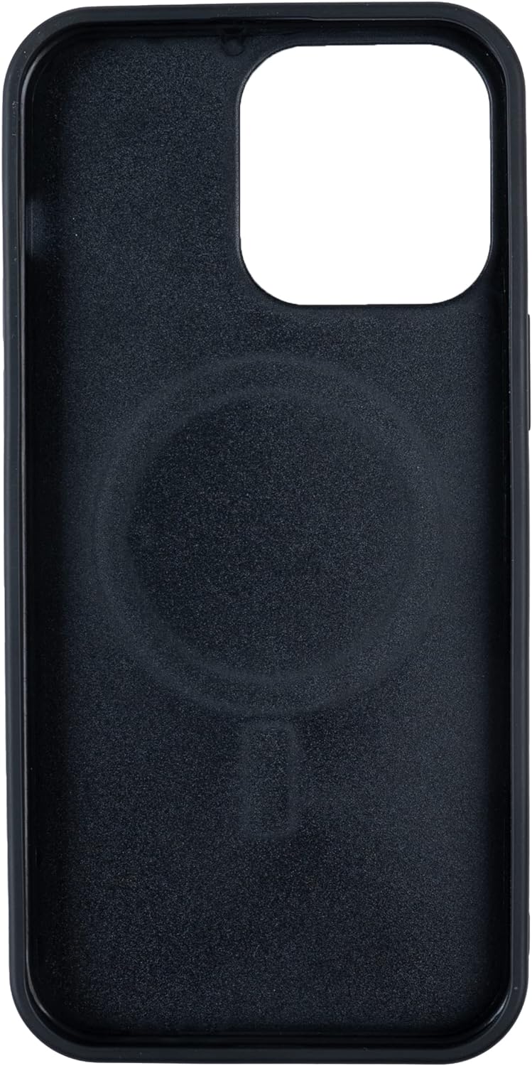 HANS/SON Klappbare Echtlederhülle in Schwarz | iPhone 14 Pro Max Ledercase mit Kartenfächern | Leder