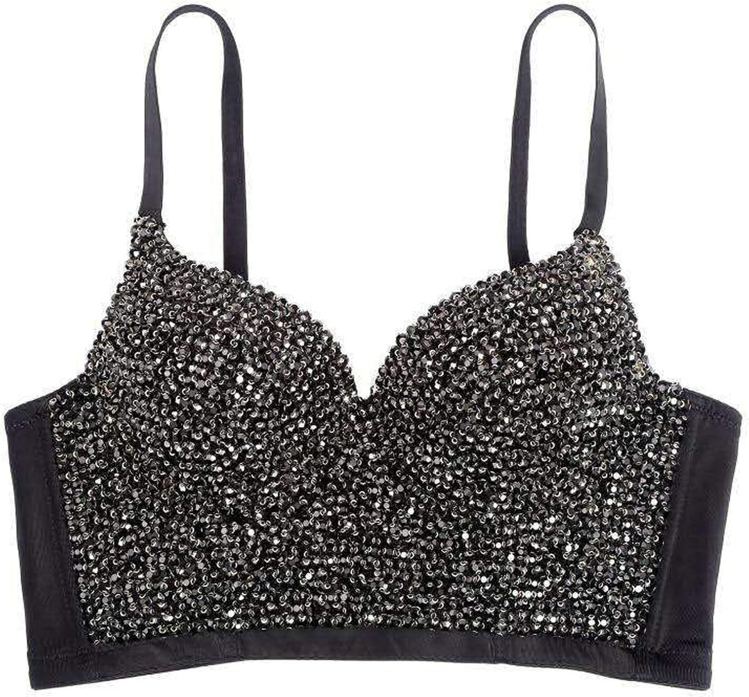 Damen Korsett Bustier BH Dessous Tank Top Trägertop Crop Top Corsage Schlanke Weste 