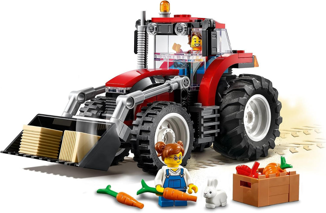 LEGO City Traktor Spielzeug, Bauernhof Set mit Minifiguren und Tierfiguren, toll als Geschenk für Ju