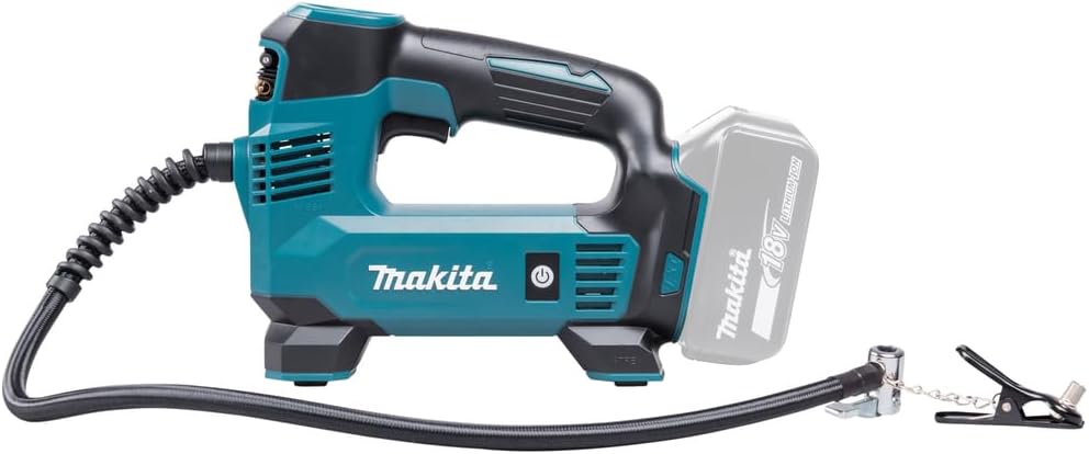 Makita DMP180Z Akku-Kompressor 8,3 bar 18 V (ohne Akku, ohne Ladegerät) Blau, Silber