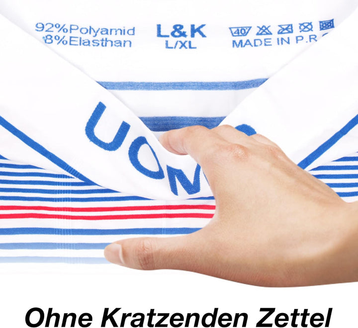 L&amp;K 10er Pack Herren Retroshorts Boxershorts Men Mikrofaser in 10 verschiedenen Modelle 1209 S-M 10e