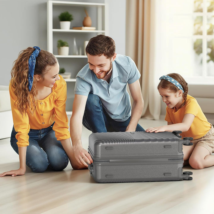 Joyway Kofferset 6tlg Hartschale Leicht mit 4 Rollen und TSA-Schloss Der Gepäcksets Enthält 1 Multif