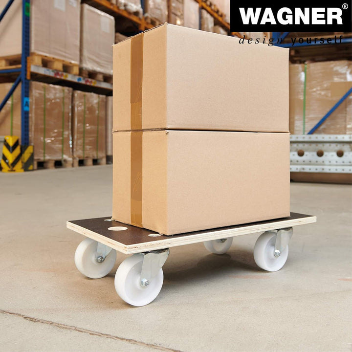Wagner Transporthilfe MM 1111 I 57,5 x 30 x 13,5 cm - Tragkraft 400 kg - für schwer beladene Kisten,