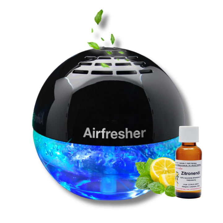 Aspira LURA Lufterfrischer mit Ionisator mit Zitronen Öl, Airfresher Bowl Duftzerstäuber für bis zu