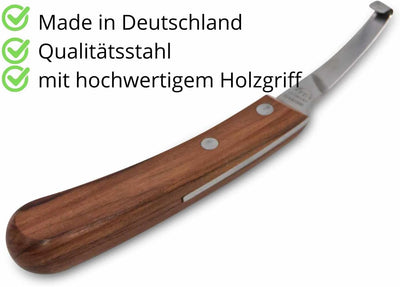 DICK Hufmesser Links Rinnenmesser 1A Qualität, extra scharfer Skalpell-Anschliff