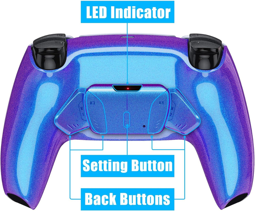 eXtremeRate Programmierbar RISE4 Remap Kit für ps5 Controller BDM-010/020,Remap Board&Rückplate Gehä