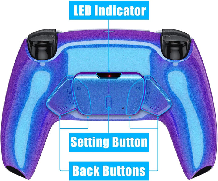 eXtremeRate Programmierbar RISE4 Remap Kit für ps5 Controller BDM-010/020,Remap Board&Rückplate Gehä