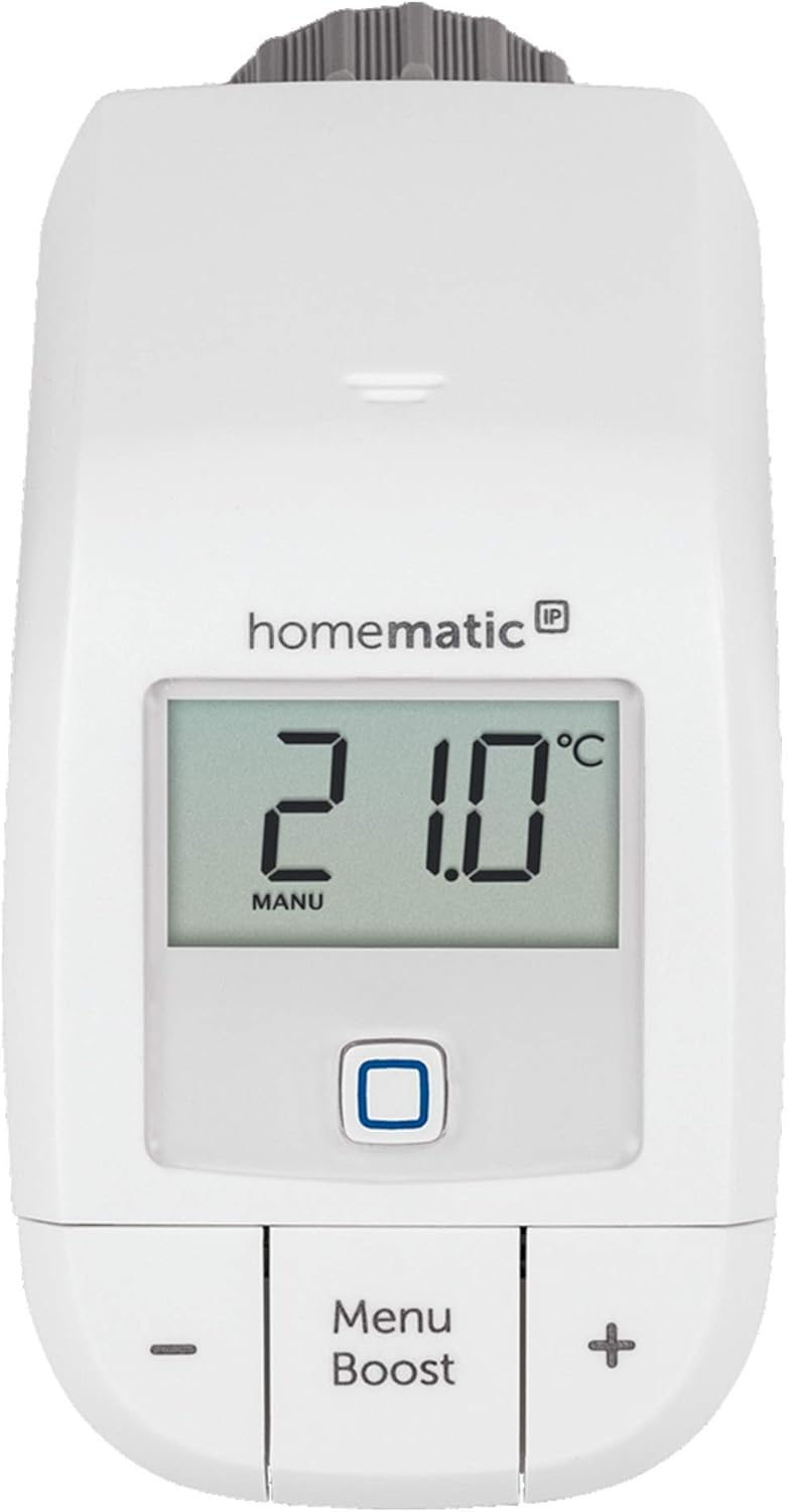 Homematic IP 5er Set Smart Home Heizkörperthermostat – basic, digitaler Thermostat Heizung, Steuerun