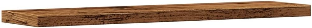 vidaXL Wandregale 4 STK. Altholz-Optik 40x10x1,5 cm Holzwerkstoff, Schweberegal, schwebendes Regal,