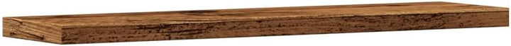 vidaXL Wandregale 4 STK. Altholz-Optik 40x10x1,5 cm Holzwerkstoff, Schweberegal, schwebendes Regal,