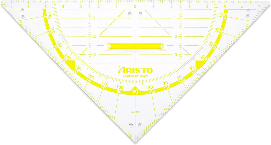 Aristo Wandtafel Geodreieck (80 cm Hypotenuse, mit Griff, Kunststoff)