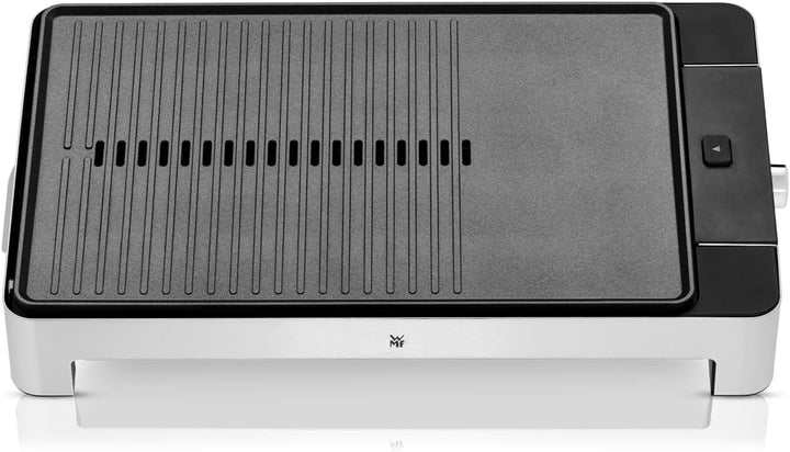 WMF Lono Tischgrill flach & gerippt, Elekrogrill mit variabler Temperatureinstellung, 2300 W, edelst