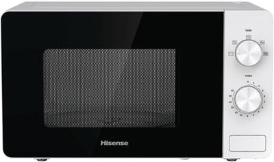 Hisense Mikrowelle H20MOWP1 Weiss 20 Liter 700 Watt Glasdrehteller Auftaufunktion