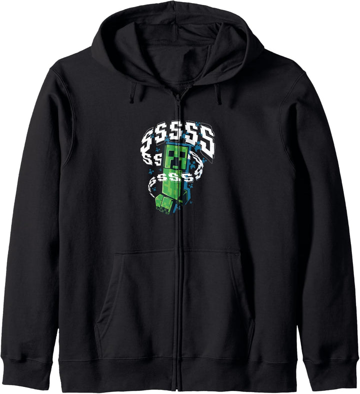 Minecraft Creeper Run SSSSS Kapuzenjacke