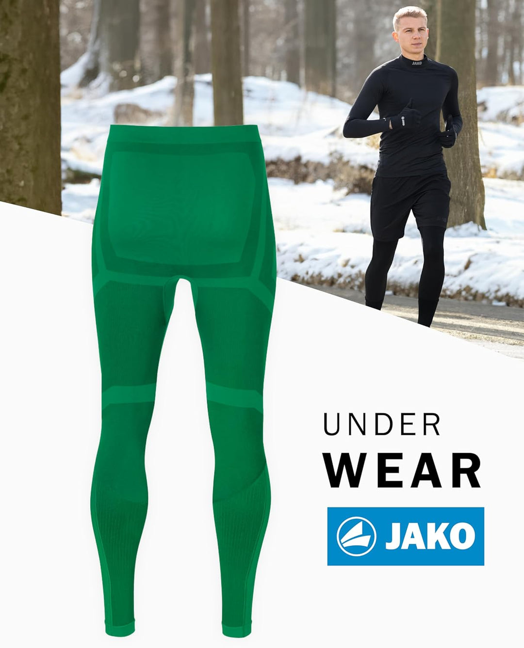 JAKO Comfort 2.0 Long Tight Kids Kinder 9-11 Jahre Grün, 9-11 Jahre Gr&#xFC;n