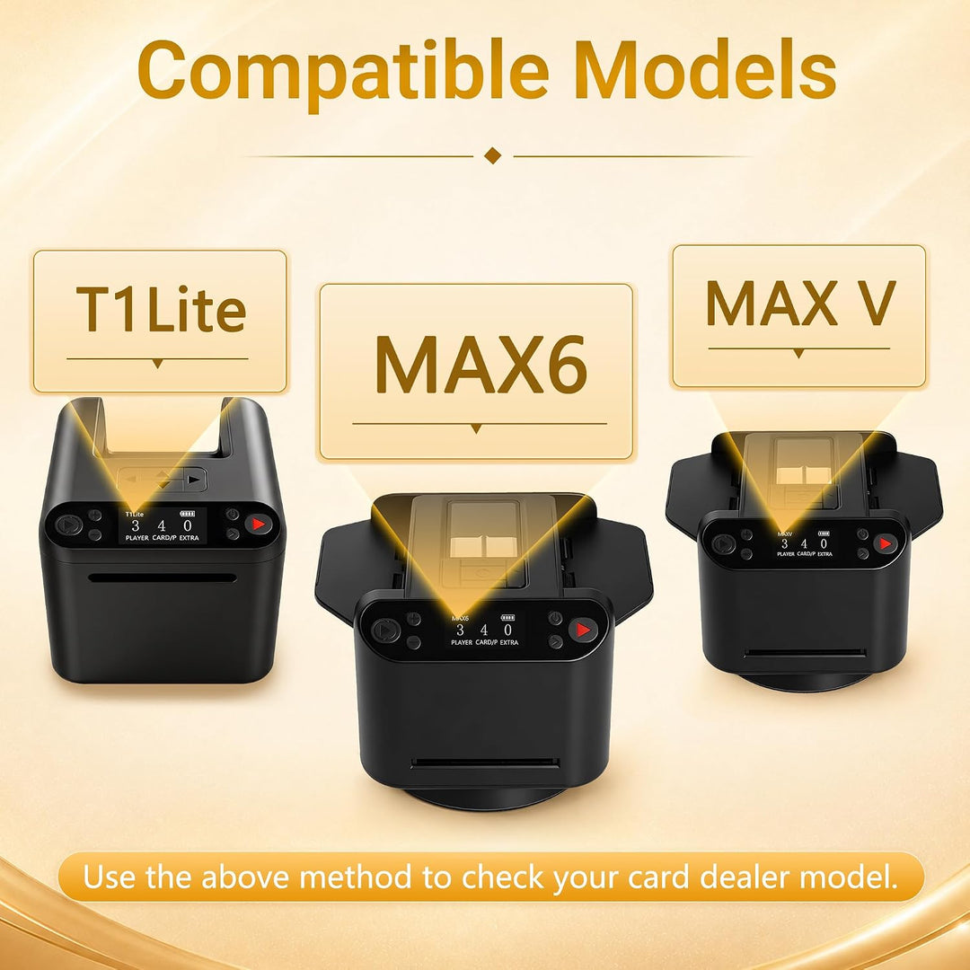 4 Fernbedienungen für 2-in-1 automatischen Kartenmischer und -Händler, kompatibel mit MAX6, T1Lite u